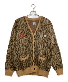 WACKO MARIA×THE BLACK EYE PATCH（ワコマリア×ブラックアイパッチ）の古着「LEOPARD HEAVY MOHAIR CARDIGAN」｜ブラウン