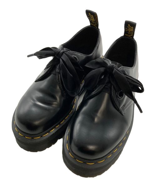 Dr.Martens（ドクターマーチン）Dr.Martens (ドクターマーチン) HOLLY QUAD 2EYE SHOE/レザーシューズ ブラック サイズ:UK4の古着・服飾アイテム