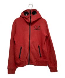 C.P COMPANY（シーピーカンパニー）の古着「Undersixteen Goggle Full Zip Up Hoody」｜レッド