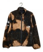 SUPREME×THE NORTH FACEシュプリーム×ザ ノース フェイス）の古着「Bleached Denim Print Fleece Jacket」｜ブラウン