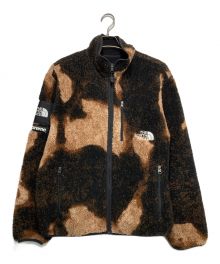 SUPREME×THE NORTH FACE（シュプリーム×ザ ノース フェイス）の古着「Bleached Denim Print Fleece Jacket」｜ブラウン