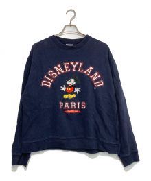 DISNEY（ディズニー）の古着「90’Sミッキープリントスウェット」｜ネイビー