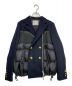 sacai（サカイ）の古着「Wool Melton Padded Jacket」｜ネイビー×ブラック