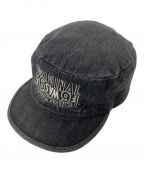 TENDERLOINテンダーロイン）の古着「DENIM PAINTER CAP」｜グレー