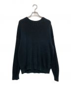 AURALEEオーラリー）の古着「FLAT YARN RIB KNIT P/O」｜ブラック