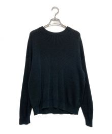 AURALEE（オーラリー）の古着「FLAT YARN RIB KNIT P/O」｜ブラック