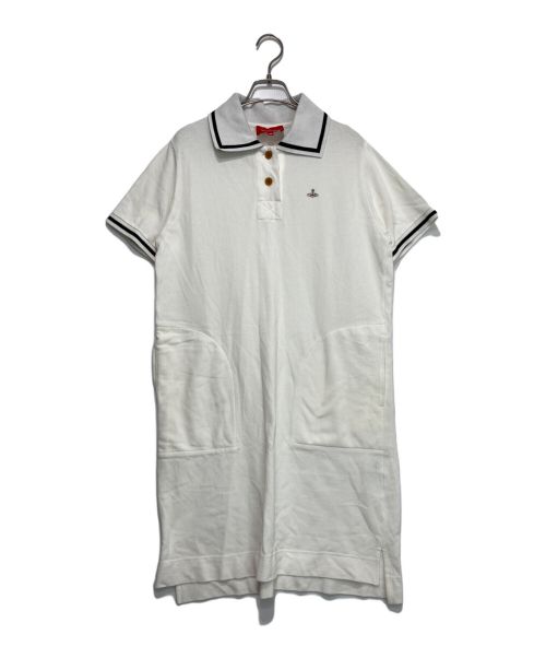 Vivienne Westwood RED LABEL（ヴィヴィアンウエストウッドレッドレーベル）Vivienne Westwood RED LABEL (ヴィヴィアンウエストウッドレッドレーベル) ポロシャツワンピース ホワイト サイズ:OOの古着・服飾アイテム