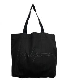 YOHJI YAMAMOTO（ヨウジヤマモト）の古着「ノベルティキャンバストートバッグ」｜ブラック