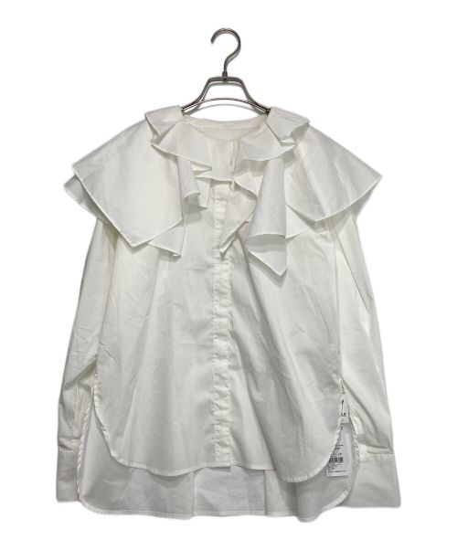 ELENDEEK（エレンディーク）ELENDEEK (エレンディーク) 2WAY ASYME COLLAR BL ホワイト サイズ:F 未使用品の古着・服飾アイテム