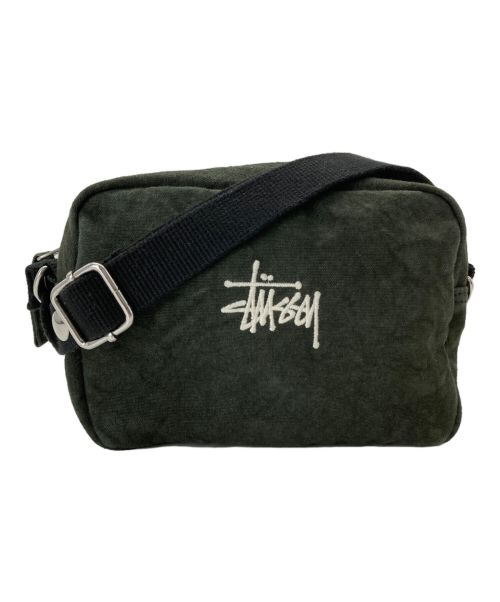 stussy（ステューシー）stussy (ステューシー) STUSSTショルダーバッグ グリーンの古着・服飾アイテム