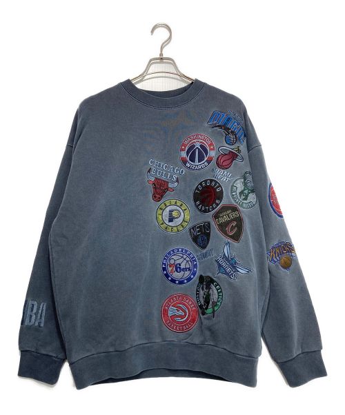 TOKYO 23（トウキョウニジュウサン）TOKYO 23 (トウキョウニジュウサン) NBA All Team Patch Pigment Sweatshirt ネイビー サイズ:Lの古着・服飾アイテム