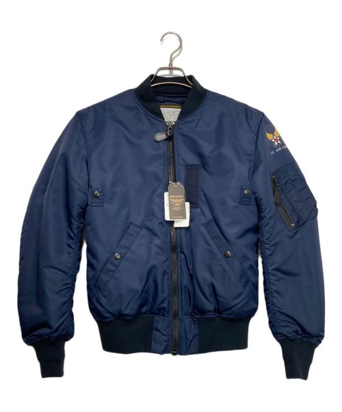 HOUSTON（ヒューストン）HOUSTON (ヒューストン) B-15C FLIGHT JACKET -MODIFY- ネイビー サイズ: 38(M) 未使用品の古着・服飾アイテム