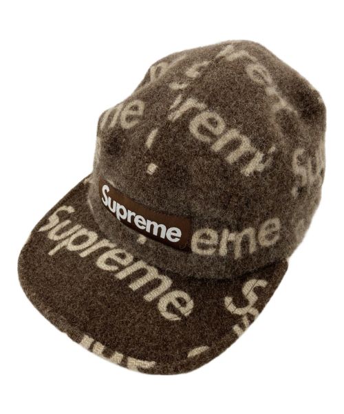 SUPREME（シュプリーム）Supreme (シュプリーム) Harris Tweed (ハリスツイード) 4パネルキャンプキャップ ブラウンの古着・服飾アイテム