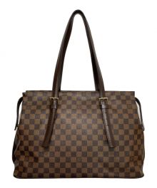 LOUIS VUITTON（ルイ ヴィトン）の古着「ダミエ チェルシー/トートバッグ」｜ブラウン