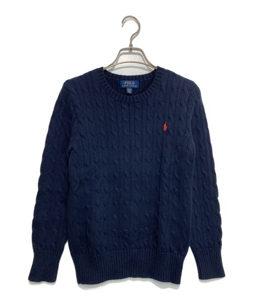 POLO RALPH LAUREN（ポロ・ラルフローレン）POLO RALPH LAUREN (ポロ・ラルフローレン) ニット ネイビー サイズ:M（10/12）の古着・服飾アイテム