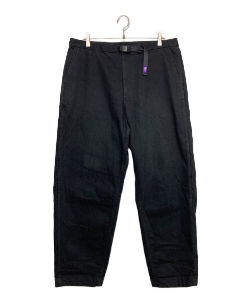 THE NORTHFACE PURPLELABEL（ザ・ノースフェイス パープルレーベル）THE NORTHFACE PURPLELABEL (ザ・ノースフェイス パープルレーベル) Webbing Belt Denim Wide Tapered Pants ブラック サイズ:36の古着・服飾アイテム