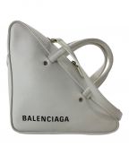 BALENCIAGAバレンシアガ）の古着「TRIANGLE DUFFLE/トライアングルバッグ」｜ホワイト