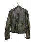 DIESEL (ディーゼル) シープレザーシングルライダースジャケット グレー サイズ:M：12000円