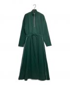 PAMEO POSEパメオポーズ）の古着「Bicolor Jersey Dress/ワンピース」｜グリーン