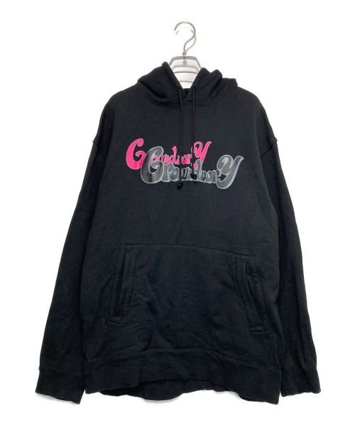 GROUND Y（グラウンドワイ）GROUND Y (グラウンドワイ) LOGO FLEECE LINING HOODIE ブラック サイズ:3の古着・服飾アイテム