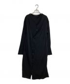 LIMI feuリミフゥ）の古着「WOOL LAYERED LONG CARDIGAN」｜ブラック