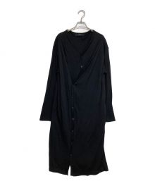 LIMI feu（リミフゥ）の古着「WOOL LAYERED LONG CARDIGAN」｜ブラック