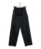 Ujohウジョー）の古着「Cord and Belt Pant」｜ブラック