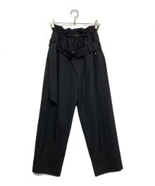 Ujoh（ウジョー）の古着「Cord and Belt Pant」｜ブラック