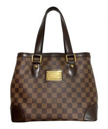 LOUIS VUITTON（ルイ ヴィトン）の古着「ダミエ ハムステッドPM / トートバッグ」｜ブラウン