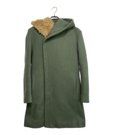 Junhashimoto（ジュンハシモト）の古着「STEIFF" WRAP COAT」｜グリーン