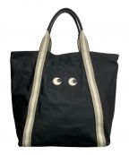 ANYA HINDMARCHアニヤハインドマーチ）の古着「193535 Shopping Tote Eyes in ECONYL/アイズ ショッピング トート」｜ブラック