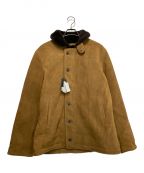 HOUSTONヒューストン）の古着「COW SUEDE N-1 DECK JACKET」｜ブラウン