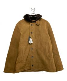 HOUSTON（ヒューストン）の古着「COW SUEDE N-1 DECK JACKET」｜ブラウン