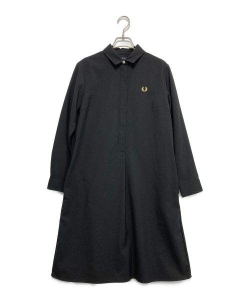 FRED PERRY（フレッドペリー）FRED PERRY (フレッドペリー) シャツワンピース ブラック サイズ:Sの古着・服飾アイテム