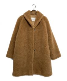 MaxMara（マックスマーラ）の古着「キャメル×シルクテディコート」｜ブラウン