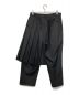 s'yte (サイト) T/W GABARDINE LEFT SIDE PLEAT PANTS ブラック サイズ:3：19000円