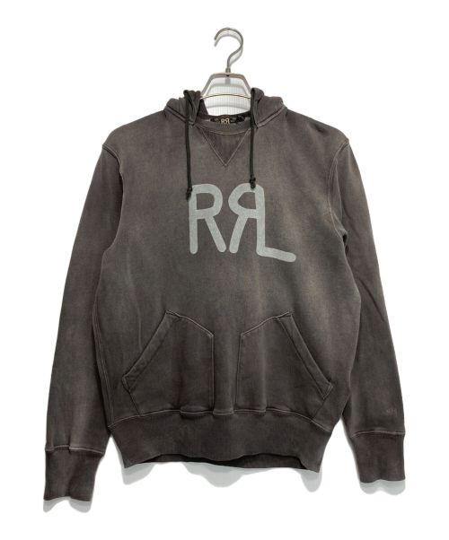 RRL（ダブルアールエル）RRL (ダブルアールエル) Logo Fleece Hoodie グレー サイズ:Sの古着・服飾アイテム