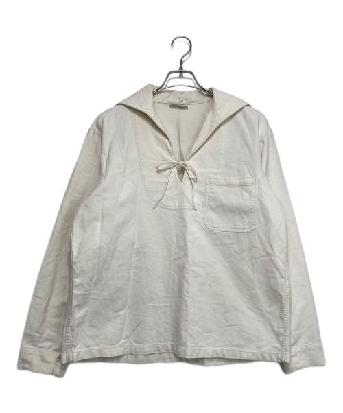 German military（ジャーマンミリタリー）German military (ジャーマンミリタリー) セーラーカラーシャツ ホワイト サイズ:-の古着・服飾アイテム