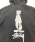 中古・古着 stussy (ステューシー) シャドーマンプリントパーカー ブラック サイズ:M：14000円