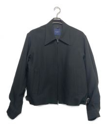 RAINMAKER（レインメーカー）の古着「LONG POINT COLLAR JACKET」｜ブラック