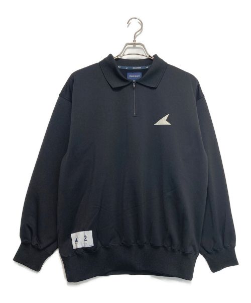 DESCENDANT（ディセンダント）DESCENDANT (ディセンダント) cetus polo jersey ブラック サイズ:2の古着・服飾アイテム