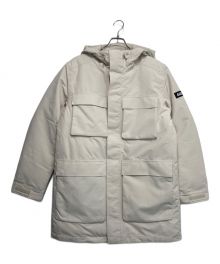 AIGLE（エーグル）の古着「透湿防水 インサレーションフーデッドロングジャケット」｜ホワイト