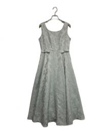 HER LIP TO（ハーリップトゥ）の古着「Classic Floral Jacquard Dress」｜グレー