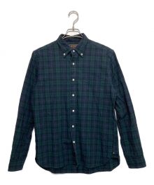 BEAMS PLUS（ビームスプラス）の古着「B.D. Indigo Yarn Tartan」｜ネイビー×グリーン