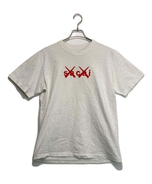 sacai（サカイ）sacai (サカイ) KAWS (カウズ) Tシャツ ホワイト サイズ:3の古着・服飾アイテム