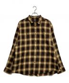 X-LARGEエクストララージ）の古着「OLD ENGLISH L/S FLANNEL SHIRT」｜ブラウン