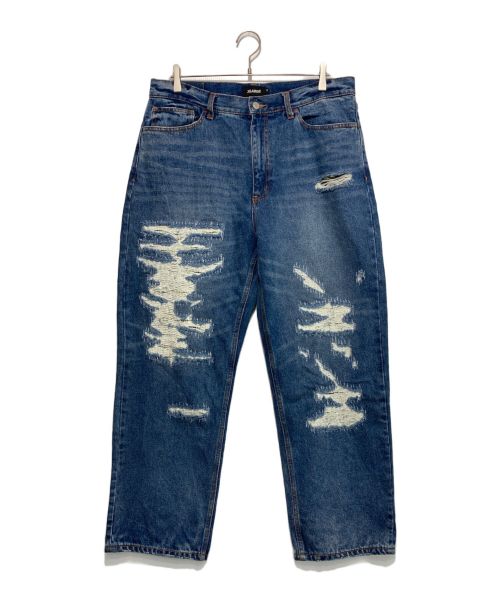 X-LARGE（エクストララージ）X-LARGE (エクストララージ) CRASH DENIM PANTS インディゴ サイズ:36の古着・服飾アイテム