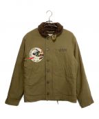 NAVY DEPARTMENTネイビーデパートメント）の古着「パッチ付きTYPE N-1 DECK JACKETS」｜カーキ