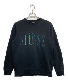 stussy（ステューシー）の古着「クルーネックスウェット」｜ブラック