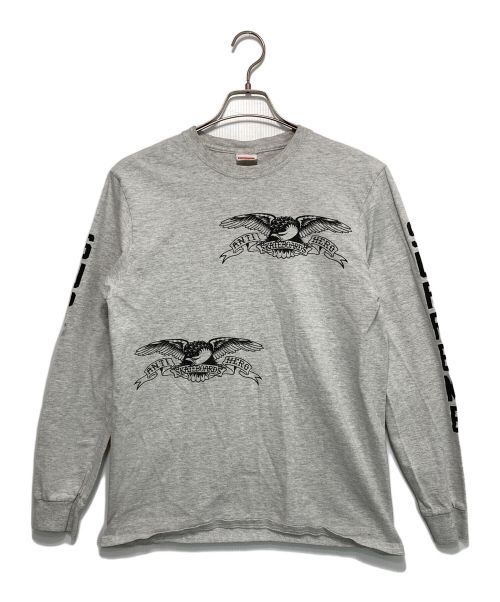 SUPREME（シュプリーム）Supreme (シュプリーム) ANTIHERO L/S LOGO Tee グレー サイズ:Mの古着・服飾アイテム